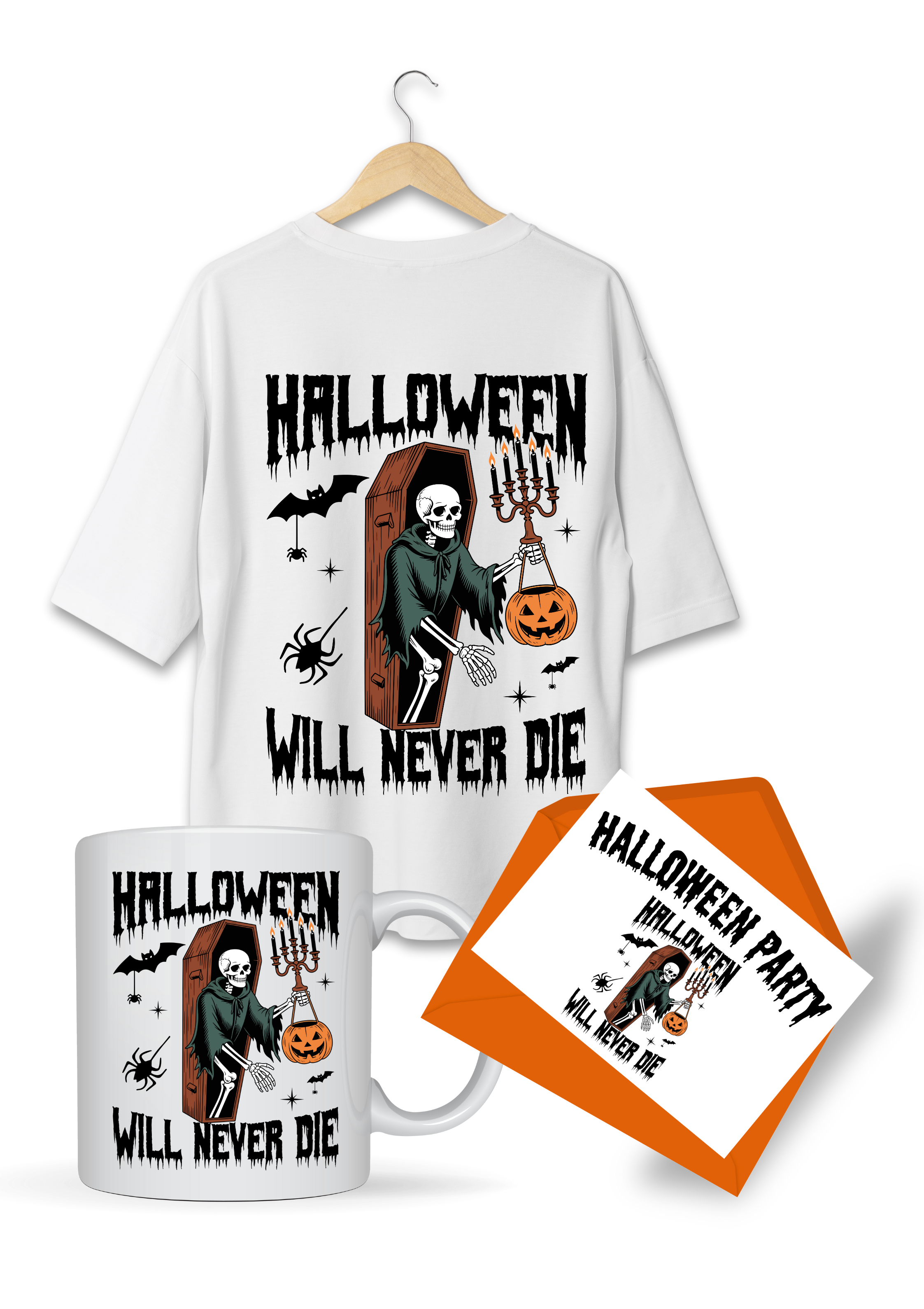 Halloween PNG-Halloween will never die-transparent background-high resolution (300 DPI)
